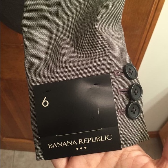 Banana Republic Suit Jacket Gray sz 6 NWT - Picture 4 of 4