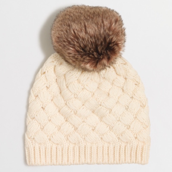 J. Crew Pom Pom beanie
