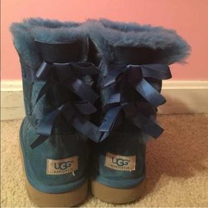 Gently worn turquoise UGG boots. Was NOT sold.