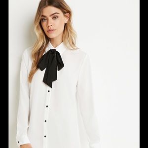 Forever 21 Shirt Tie Dress