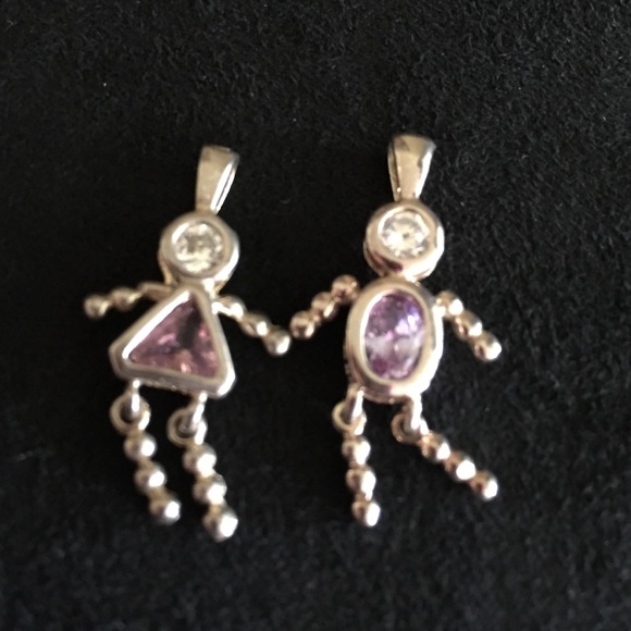 Sterling silver pendants.