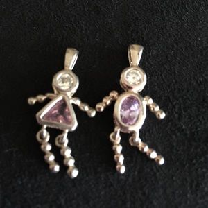 Sterling silver pendants.