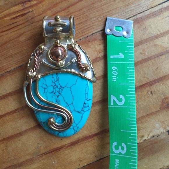 Sold! turqoise pendant - Picture 2 of 2