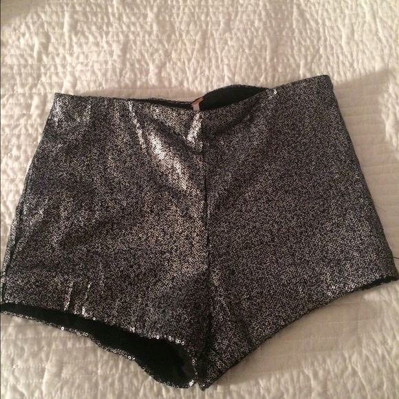 Free People Sequined Shorts