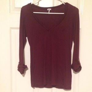 Maroon Splendid longsleeve top