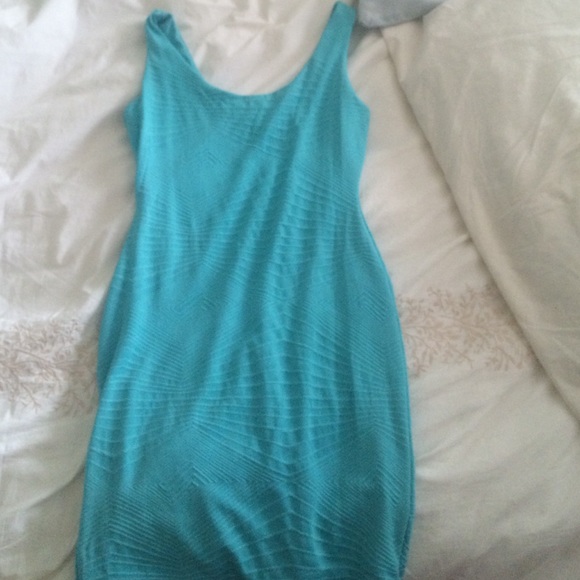Turquoise Clubbing Bodycon Dress