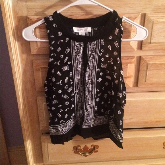 Forever 21 Printed Tank