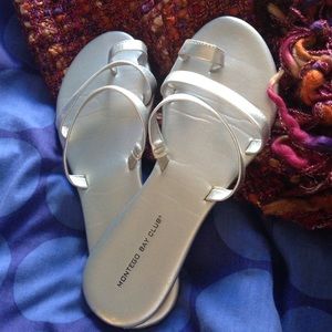 Flat Silver Sandal