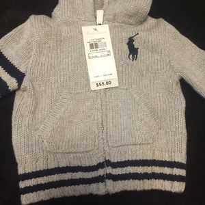 Ralph Lauren full zip hooded sweater
