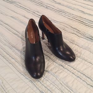 Coach black booties