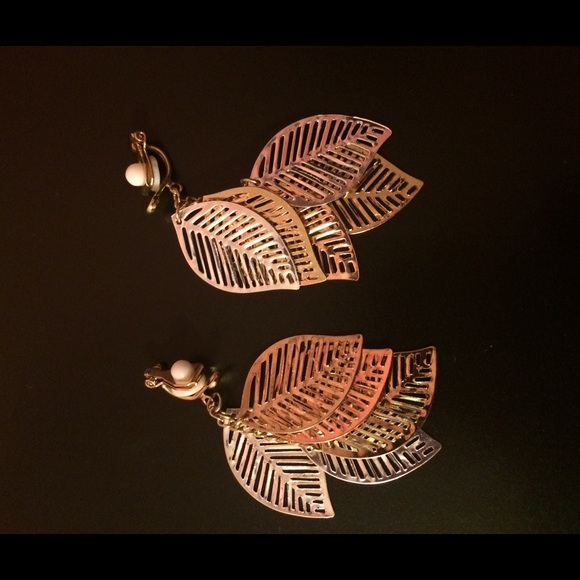 Clip on dangle earrings