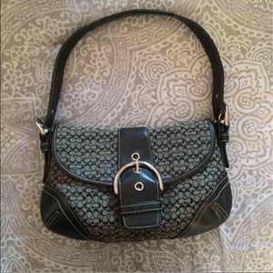 Small black coach purse