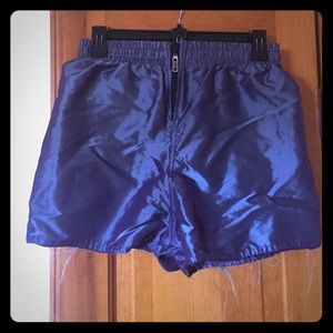 VINTAGE Purple Metallic High Waist Shorts!