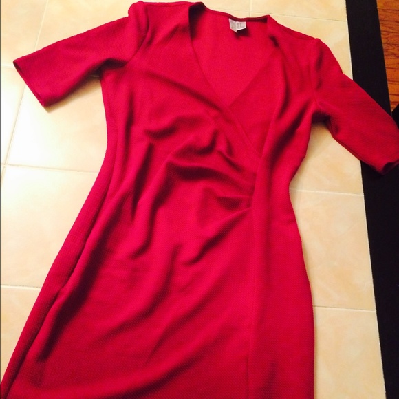 Burgundy Stretchy Dress