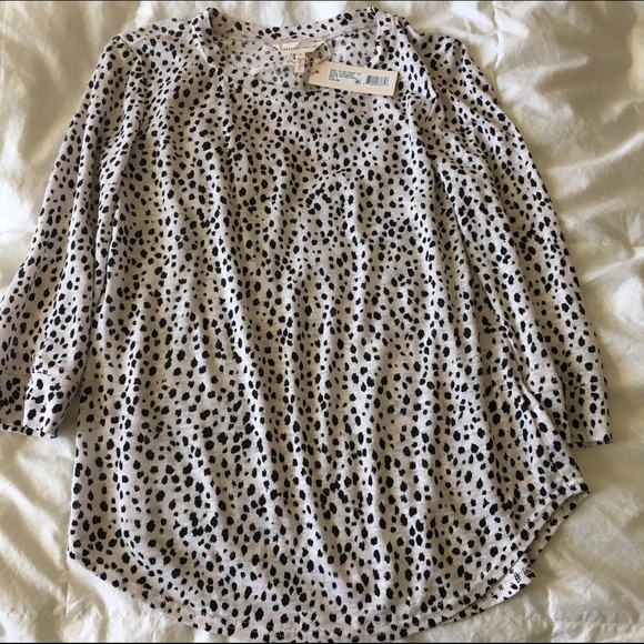 Rebecca Taylor linen 3/4 arm t shirt.