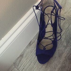 Aldo high heeled pump cobalt blue
