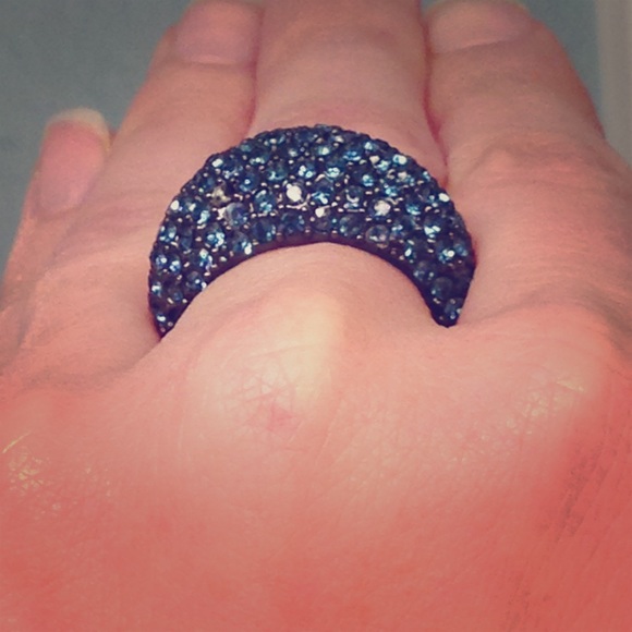Coach Pave Crystal Ring size 7