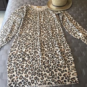 🍁WEEKEND SALE🍁 Cheetah sweater dress.