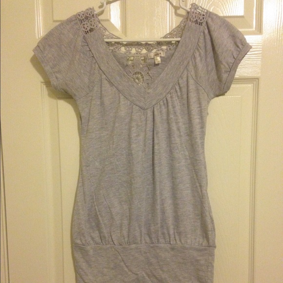 Gray shirt, just doesn't fit anymore.