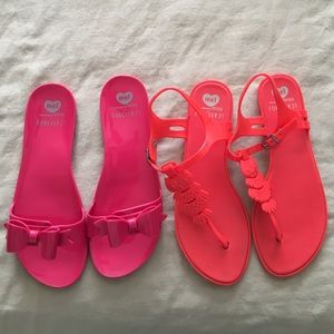 Set of beach sandals