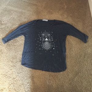 Grey printed T-shirt