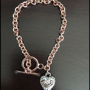 Juicy couture rose gold bracelet