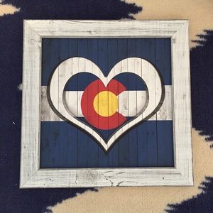 Beautiful Colorado flag wall art