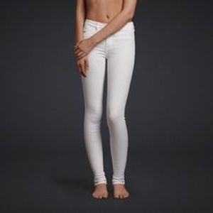 Hollister Ryan off white soft skinny jeans