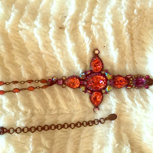 Large Sorrelli Cross necklace on long chain