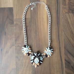 Silver statement necklace