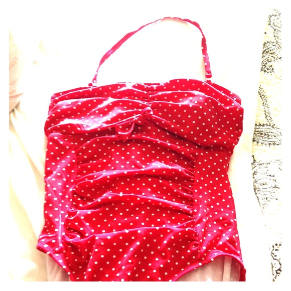 Red Polka Dot Swim Suit