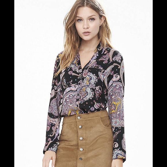 Express Portofino Paisley Blouse