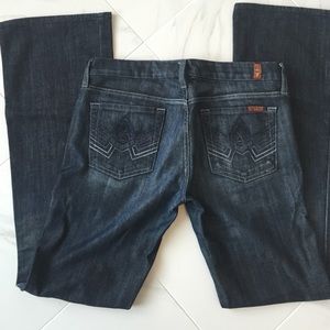 7 For All Mankind--Dark Denim Flare
