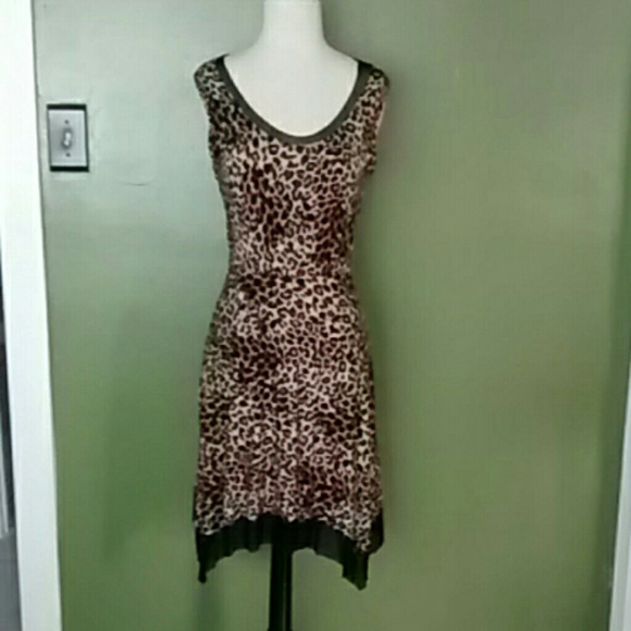 Leopard Asymmetrical dress