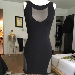 Quontum LF stores mesh cutout mini dress