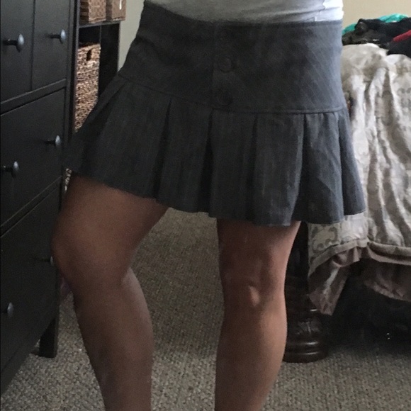 Pleated school girl skirt