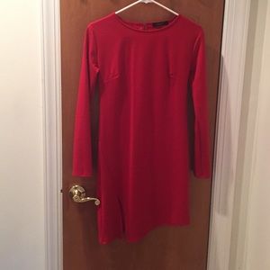 Red dress from Lulu's.com.