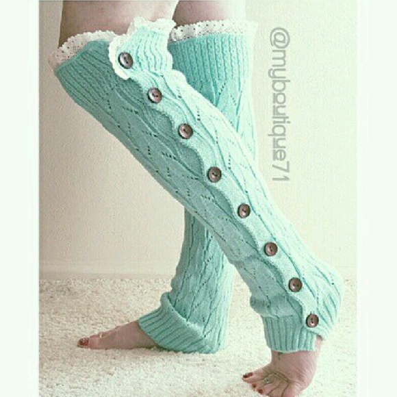 ๐2/$35๐HP๐MINT LEG WARMERS - Picture 2 of 4