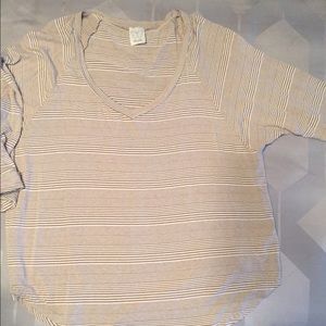 Ella Moss three-quarter length sleeve top, size S.