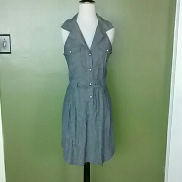 Blue Chambray Dress