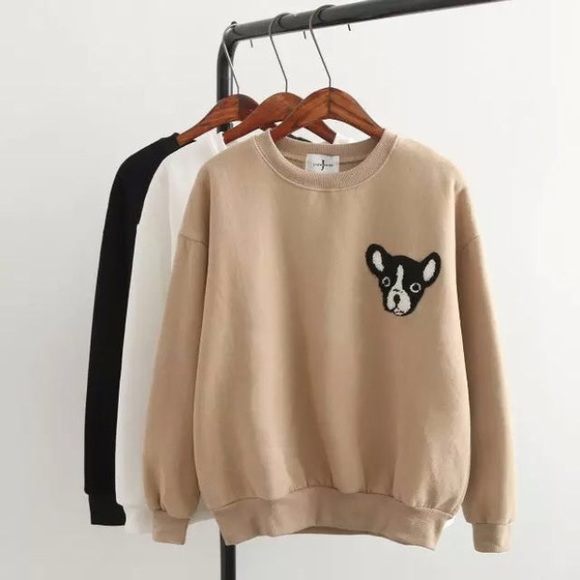 Boston Terrior crewneck sweater