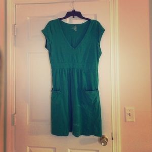 Green spring dress