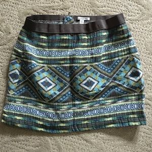 American Eagle tribal print mini skirt