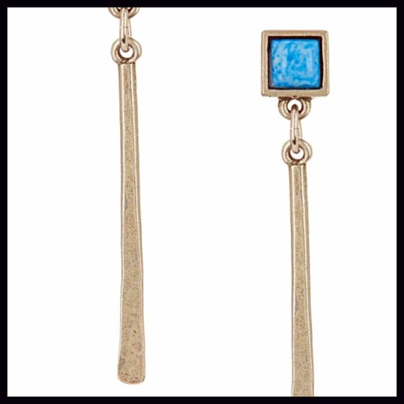 SOLD Turquoise Earrings Boho - Picture 2 of 4