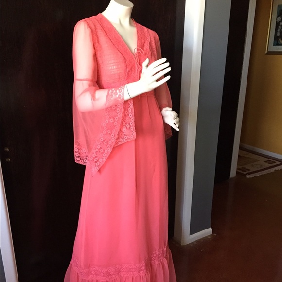 Vintage Dresses Vintage Coral Dress Poshmark