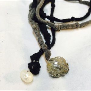 Wearable art, layering necklace