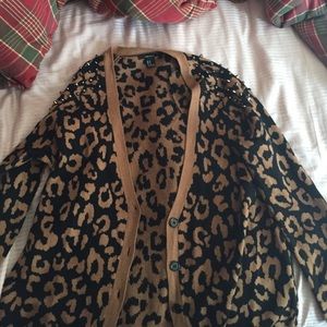 Forever 21 Leopard print cardigan size M
