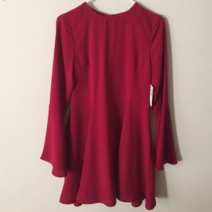 re:named Bell Sleeve Mini Dress - Size Small