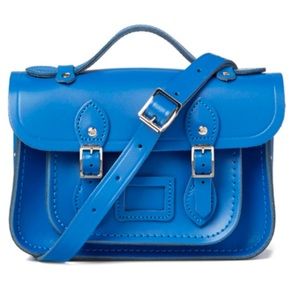 Leather mini satchel