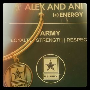 Alex and Ani Army bangle